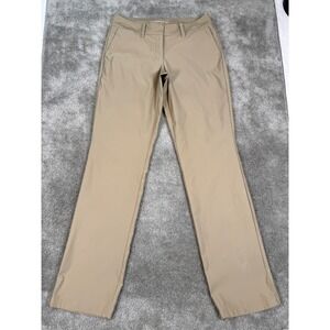 Nike Golf Dri-FIT Khaki Tan Straight Leg Performance Pants 725732-235 Womens 4